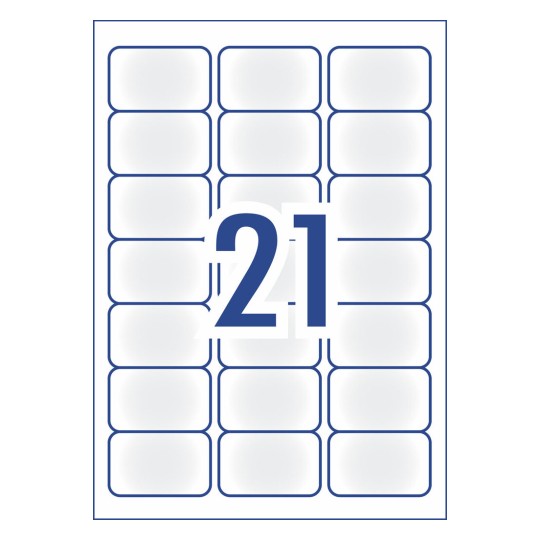 Frosted Clear Address Labels 936007 63.5 x 38.1 mm