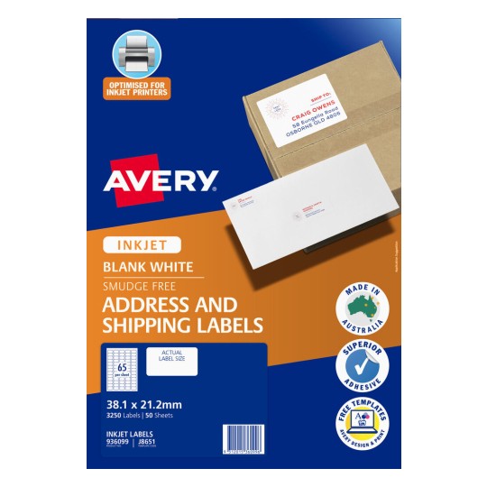 Quick Peel Address Labels with Sure Feed 936099