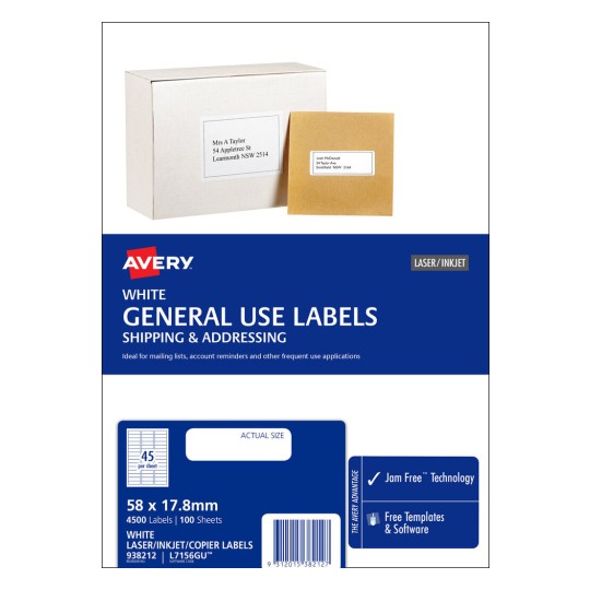 General Use Labels 938212