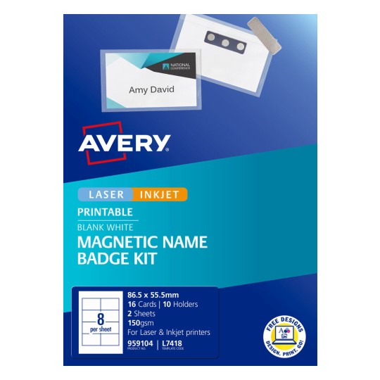Magnetic Name Badge Kit 959104