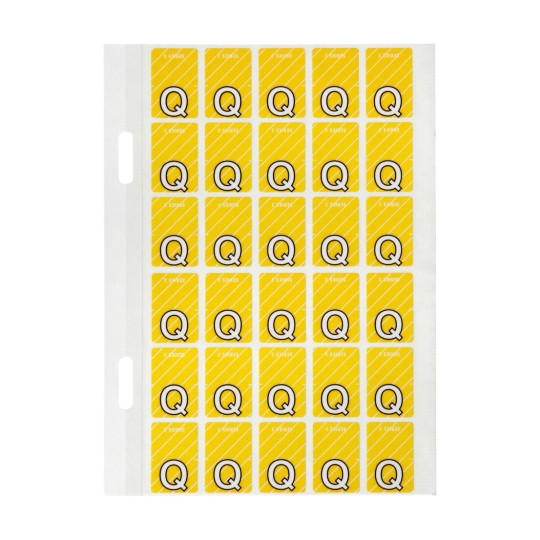 Q Top Tab Colour Coding Labels 44417