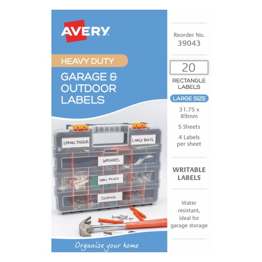 Garage & Outdoor Labels 39043