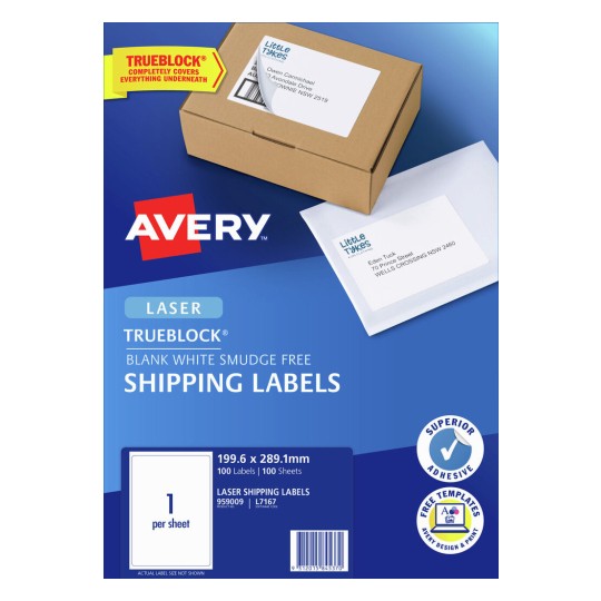 Shipping Labels with Trueblock 959009