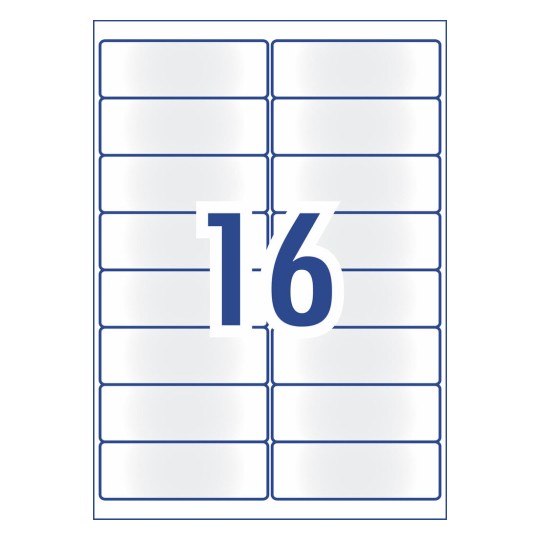Frosted Clear Address Labels 958066 99.1 x 34 mm