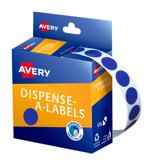 Blue Dispenser Dot Stickers 937236