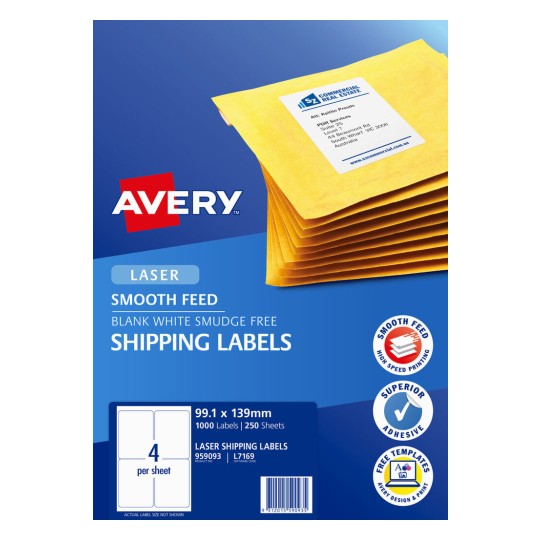 Shipping Labels with Smooth Feed 959093