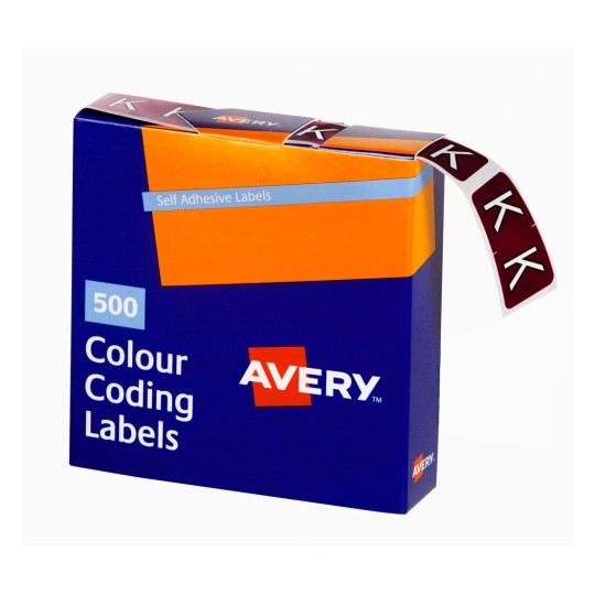 K Side Tab Colour Coding Labels 43211