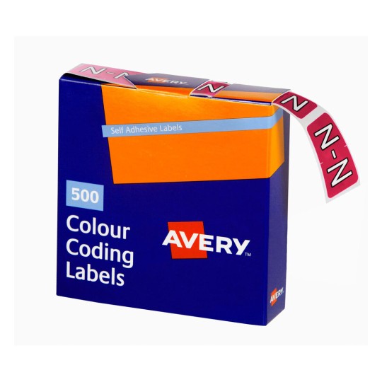 N Side Tab Colour Coding Labels 43214