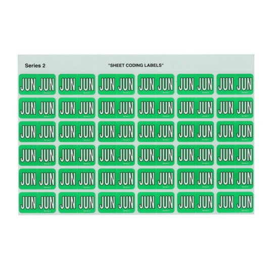 Jun Side Tab Coding Labels 43406