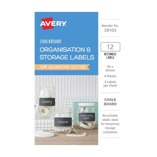 Chalkboard Storage Labels 39102