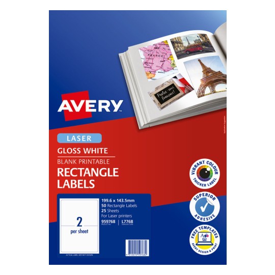 Glossy Photo Quality Multi-Purpose Labels 959768