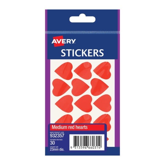 Red Heart Stickers 932357