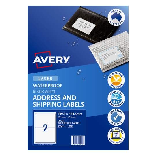 Waterproof Shipping Labels 959412