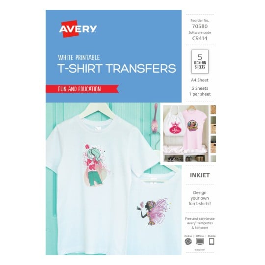 White Coloured T-Shirt Transfer 70580