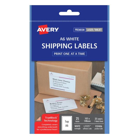 Shipping Labels, A6 959406