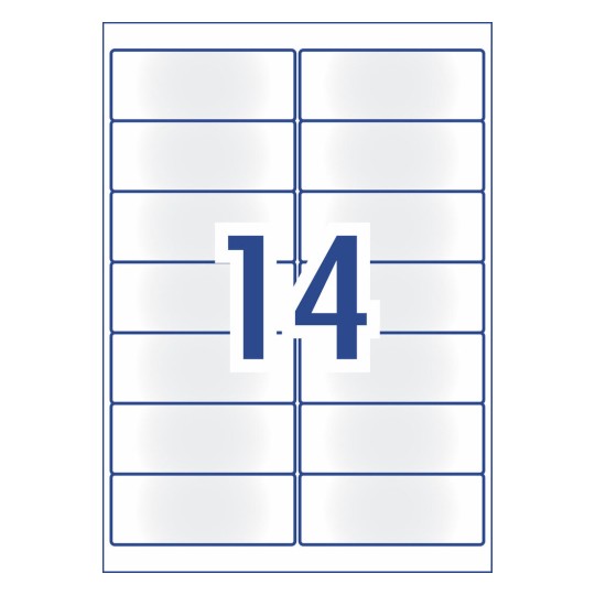 Frosted Clear Address Labels 936005 99.1 x 38.1 mm