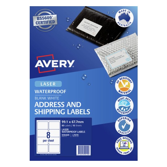 Waterproof Shipping Labels 959409