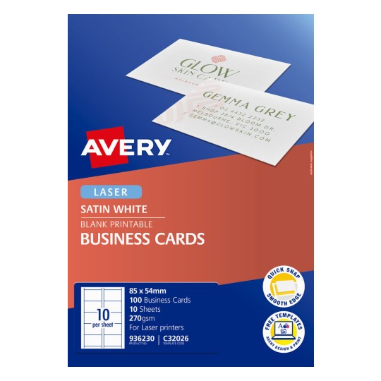 Satin Finish Business Cards 936230