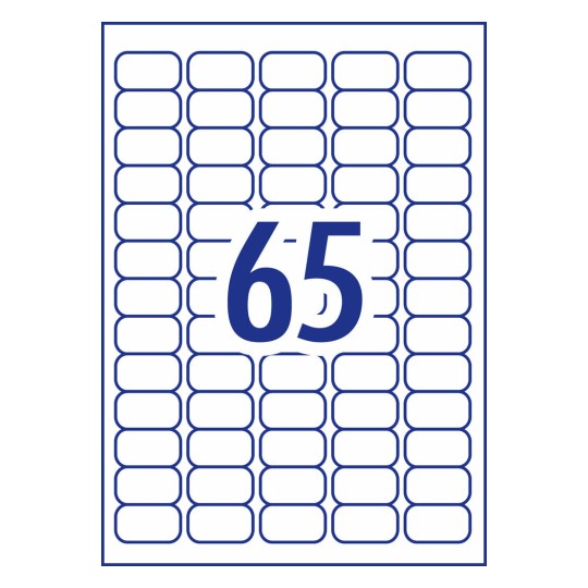 White Heavy Duty Labels 959217 38.1 x 21.2 mm