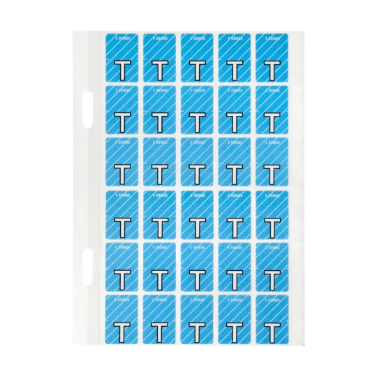 T Top Tab Colour Coding Labels 44420