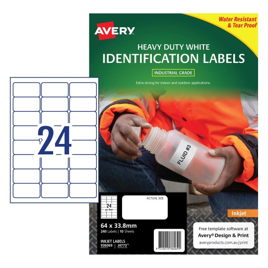water resistant labels avery australia