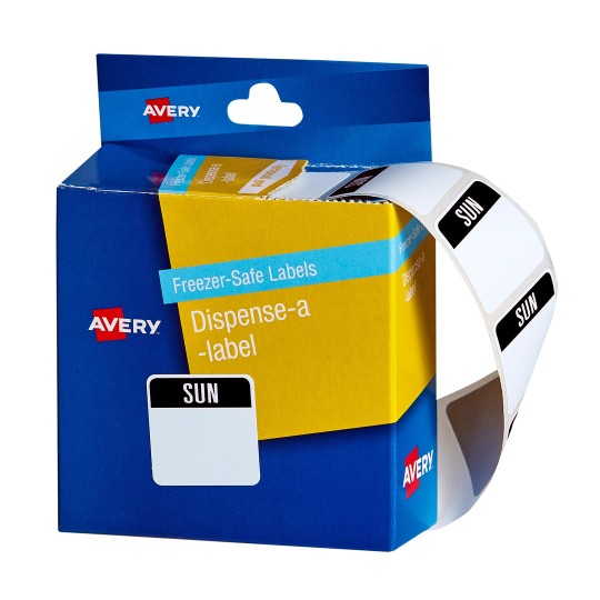 Freezer & Fridge Safe Day Labels | Roll Dispensers | Avery Australia