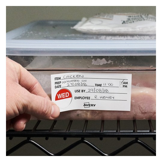 Clear round labels australia