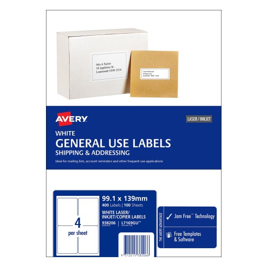 General Use Labels | 938206 | Avery Australia