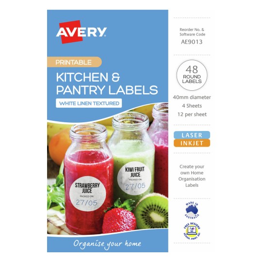 Kitchen & Pantry Labels AE9013