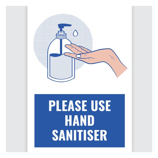 Avery Please Use Hand Sanitiser A4 Removable Covid 19 Signage Label 945232 Avery Australia