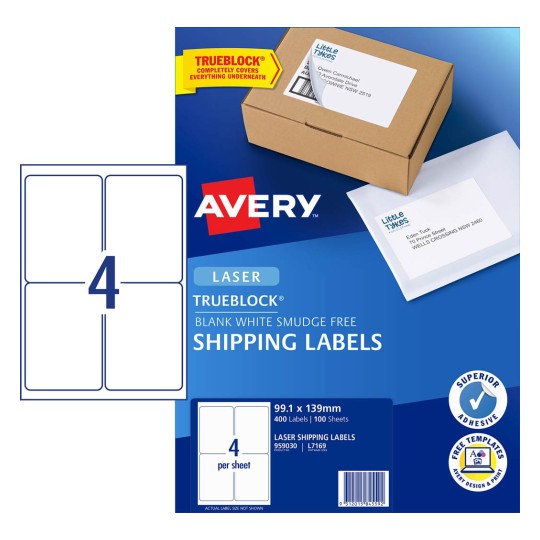 Shipping Labels with Trueblock® | 959030 | Avery Australia