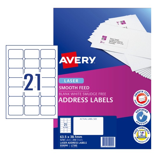 Address Labels With Smooth Feed 959089 Avery Australia