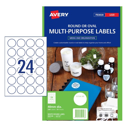 round labels labels by