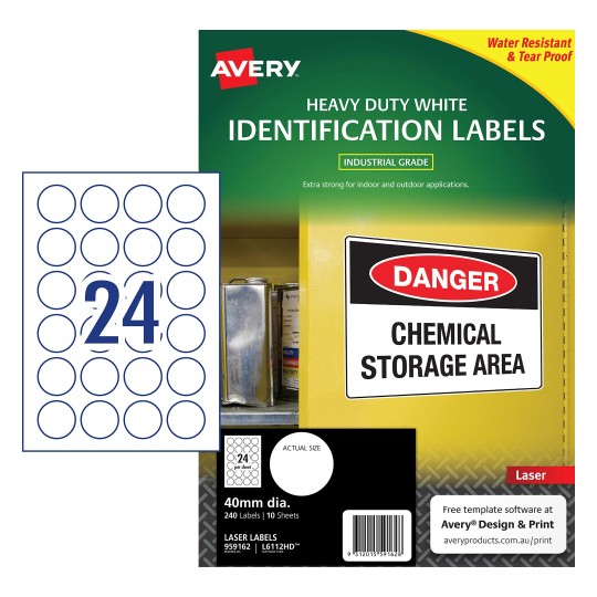 Silver Heavy Duty Labels | 959201 | Avery Australia