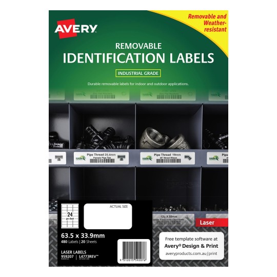 Heavy Duty Removable Labels | 959207 | Avery Australia