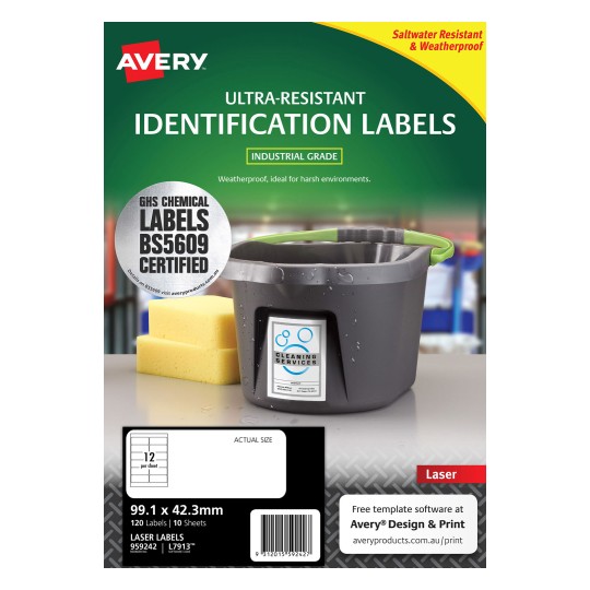 Ultra-Resistant Chemical Grade Labels | 959242 | Avery Australia