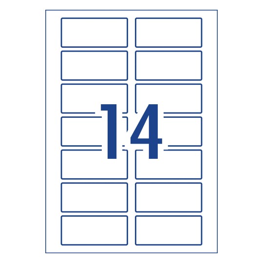 Glossy Rectangle Labels 980014 Avery Australia - Avery 80 label template