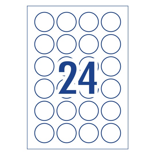 Glossy Round Labels 980052 Avery Australia