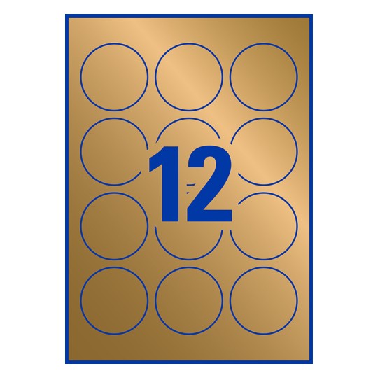 Avery Gold Round Labels | 980072 | Avery Australia