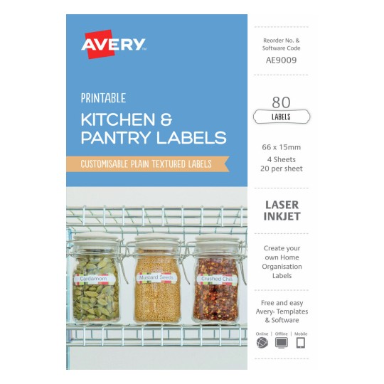 Kitchen & Pantry Labels AE9009