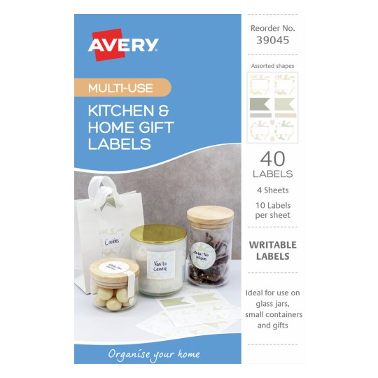 Kitchen & Home Gift Labels 39045
