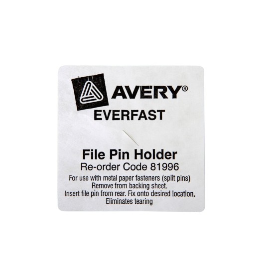 White Everfast File Pin Holder 81996
