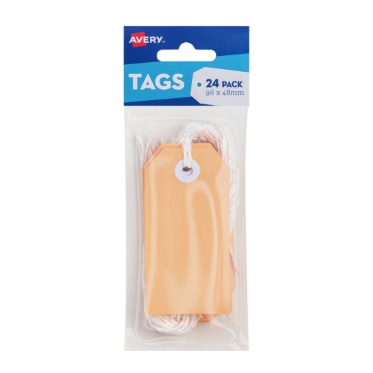 Peach Tags with String 13204
