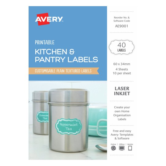 Kitchen & Pantry Labels AE9001