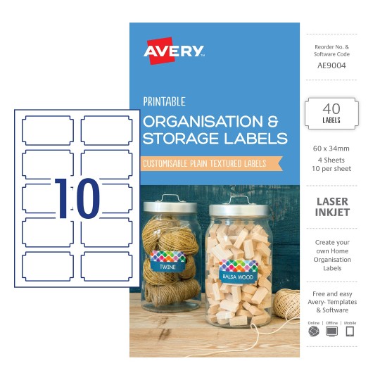 Organisation & Storage Labels | AE9004 | Avery Australia