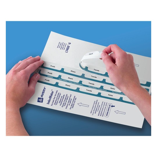 Print Apply Label Dividers White 6 Tabs 930112 Avery Australia