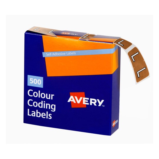 L Side Tab Colour Coding Labels 43212