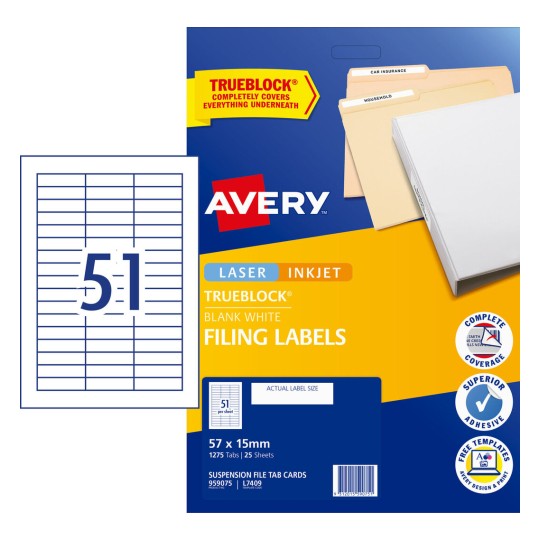 Suspension Tab Filing Cards | 959075 | Avery Australia