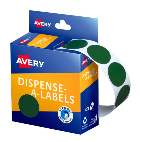 Green Dispenser Dot Stickers 937246