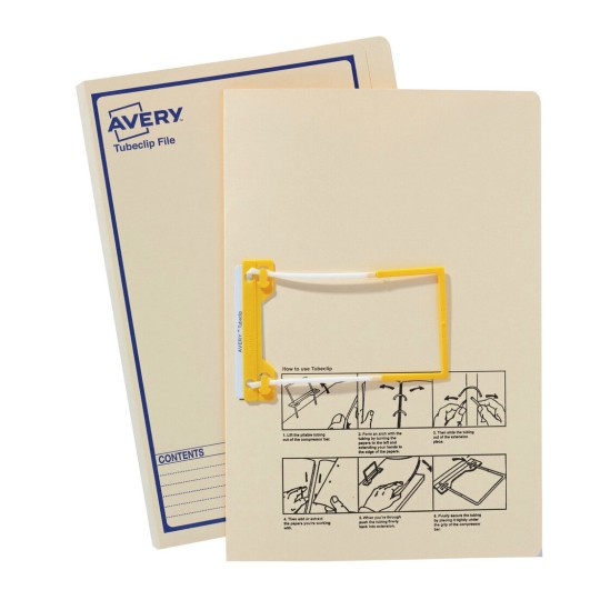 Buff Tubeclip File with Blue Print 88553